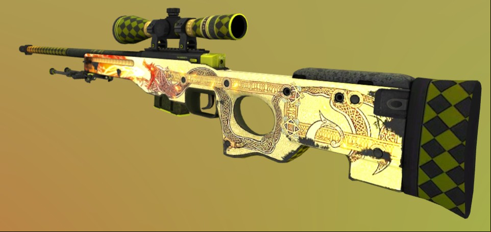 CSGO skins versus NFTs - one is a game, the other is a gamble: A CSGO skin for the AWP rifle 