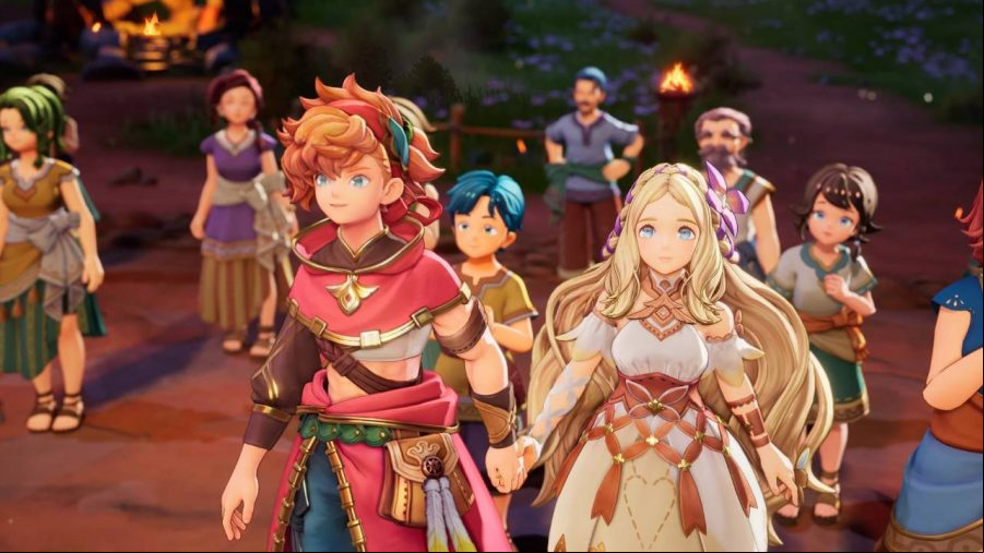 Two characters in the Visions of Mana
