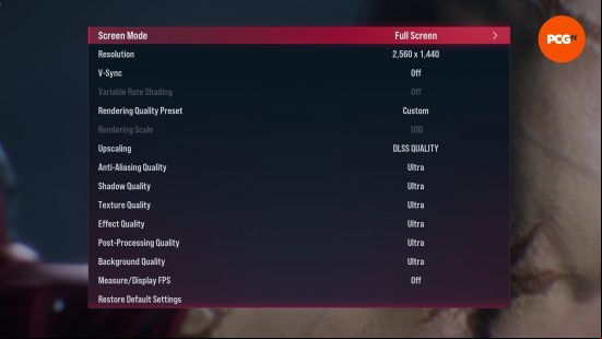 Tekken 8 graphical settings list