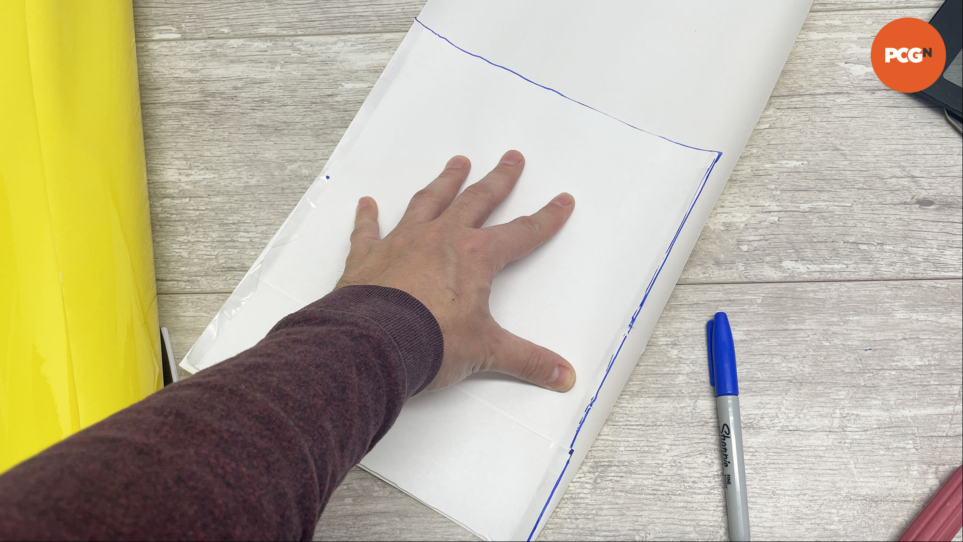 How to vinyl wrap your PC case: Transfer mockup
