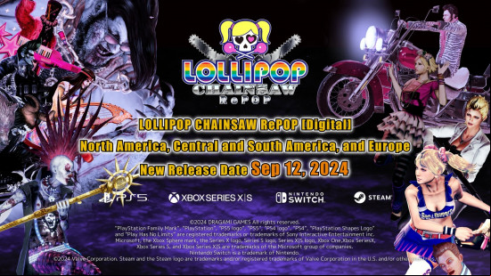 The new Lollipop chainsaw Repop release date is confirmed in a infographic shared to Twitter.