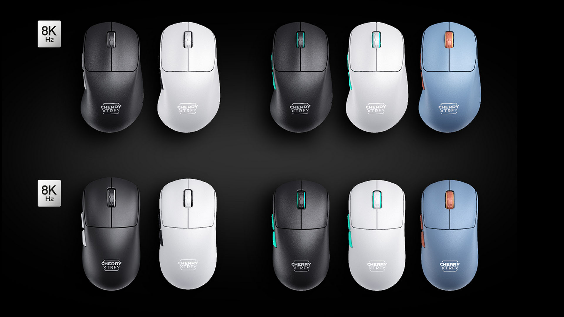 cherry xtrfy m64 m68 pro 03 pro and non-pro range