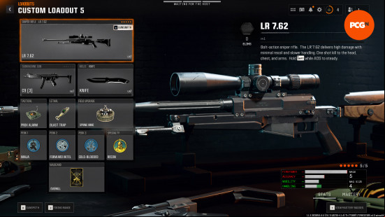 Black Ops 6 LR 7.62 class build gear perks equipment