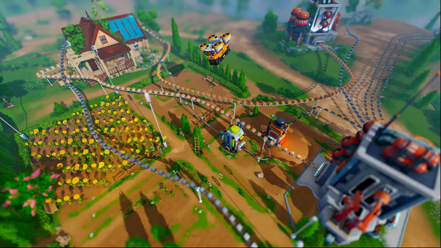 Autonomica, a top view of an automated farm.