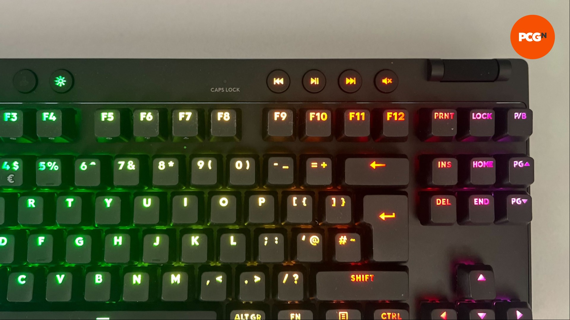 Media Keys of Logitech Pro X TKL Rapid
