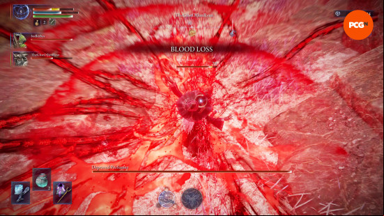 Best Elden Ring Nightreign Recluse build: the Recluse activating Soulblood Song, sending out blood tendrils
