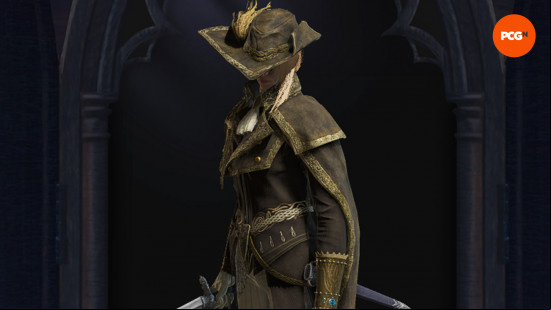 Elden Ring Nightreign skins: a young woman wearing a brown and gold garb