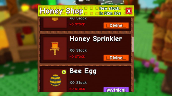 A honey sprinkler in the shop in Grow a Garden.